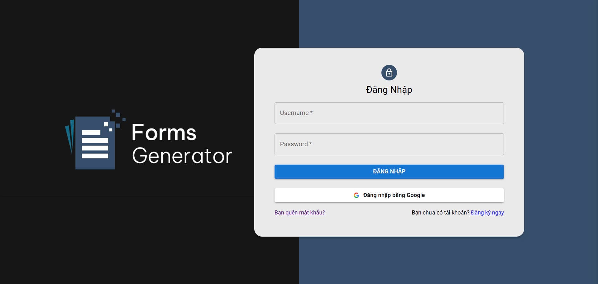 Form Generator System