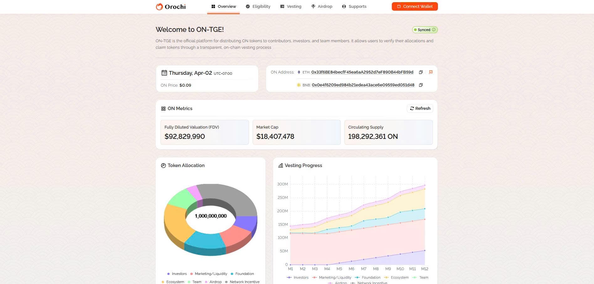 Token Generation Event (TGE) Platform